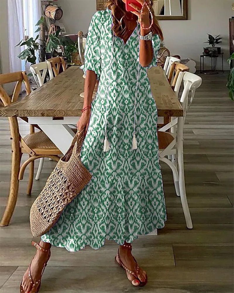 MARINA – TASSEL MAXI DRESS