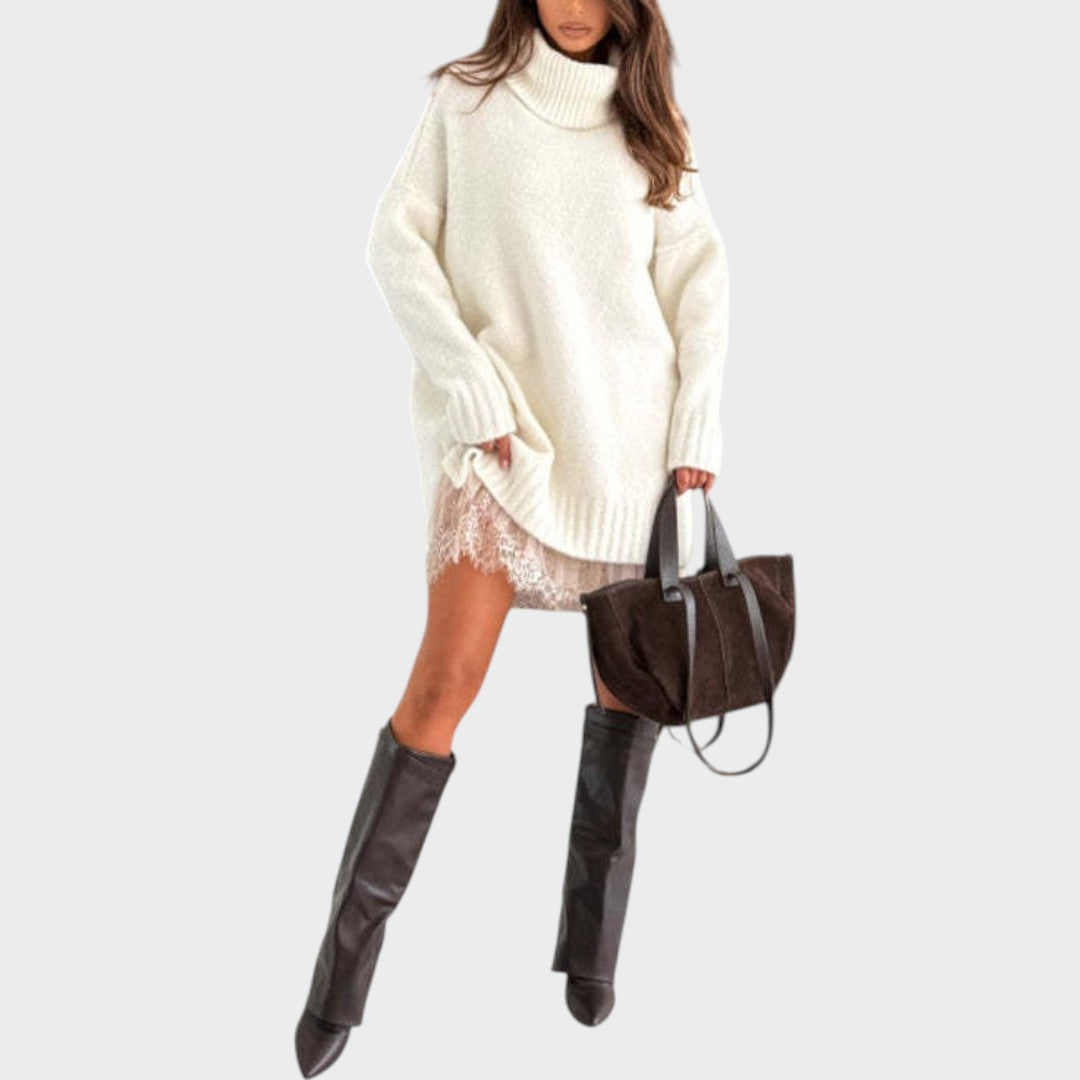 VALENTINA – OVERSIZED KNIT DRESS SET