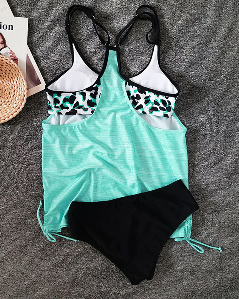 Beatrice Tankini – Flattering Leopard Print