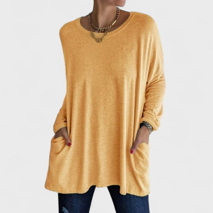 CLAIRE – RELAXED LONG-SLEEVE TOP