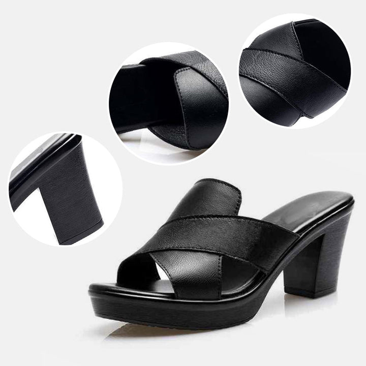 Alma | Elegant Orthopedic Heel Sandals