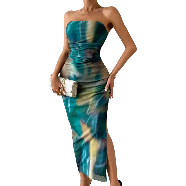 AMBER – STRAPLESS MAXI DRESS