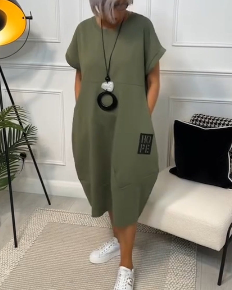 Nicola | Relaxed Pocket Midi Dress