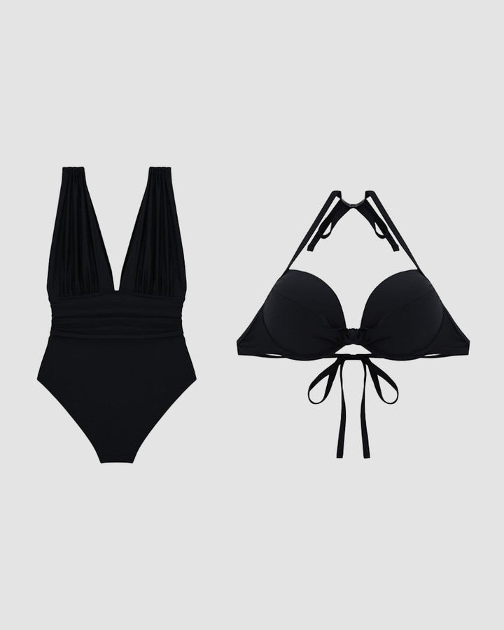 Beatrice Shaping Swimsuit with Deep V-Neck