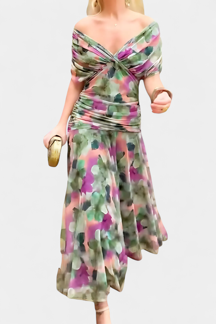 Carina | Airy Grace Floral Dress