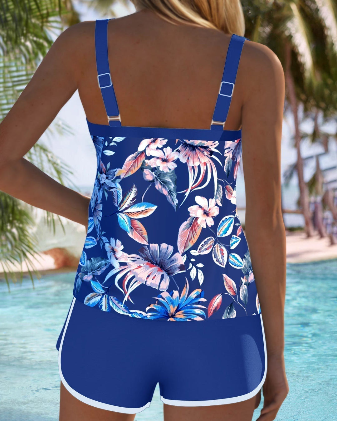 Maisie — Printed U-Neck Tankini Top