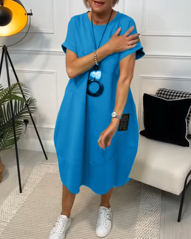 Nicola | Relaxed Pocket Midi Dress
