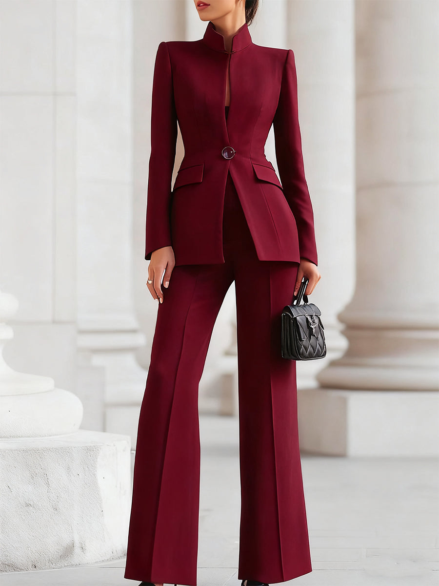 ALINA – ELEGANT BLAZER & TROUSER SUIT SET