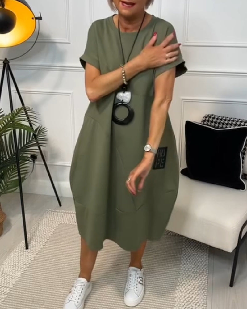 Nicola | Relaxed Pocket Midi Dress