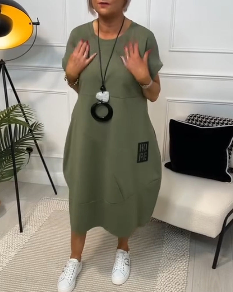 Nicola | Relaxed Pocket Midi Dress