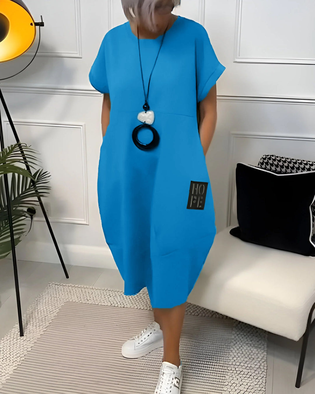 Nicola | Relaxed Pocket Midi Dress
