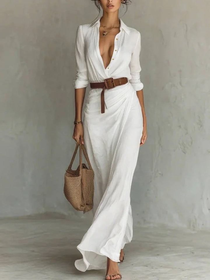 ELEANOR – BELTED MAXI DRESS