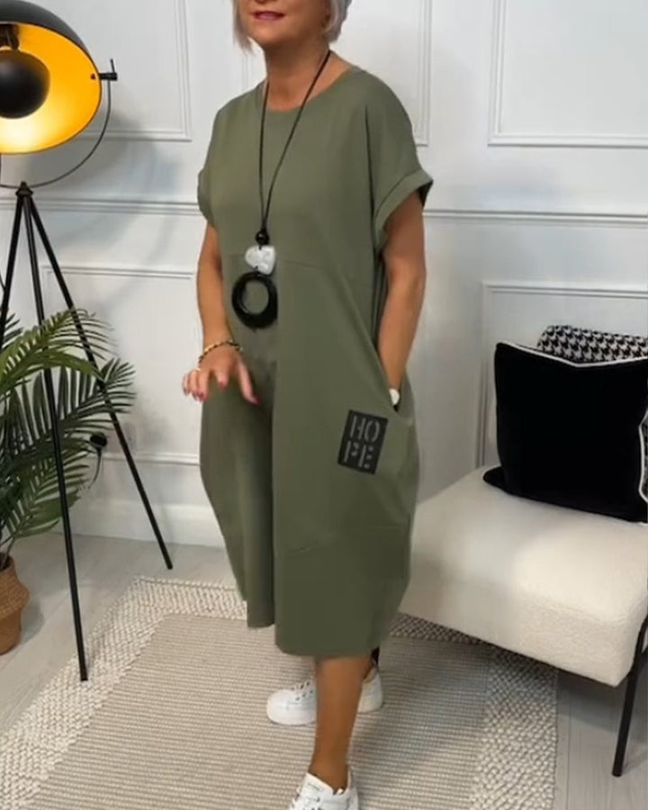 Nicola | Relaxed Pocket Midi Dress