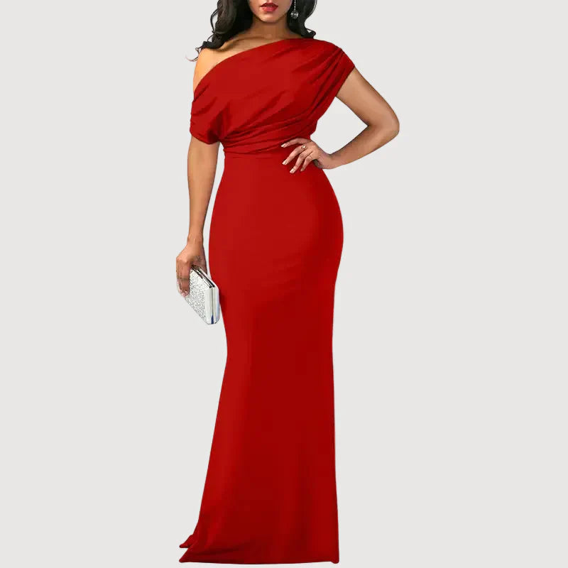 JASMINE – ONE-SHOULDER MAXI DRESS