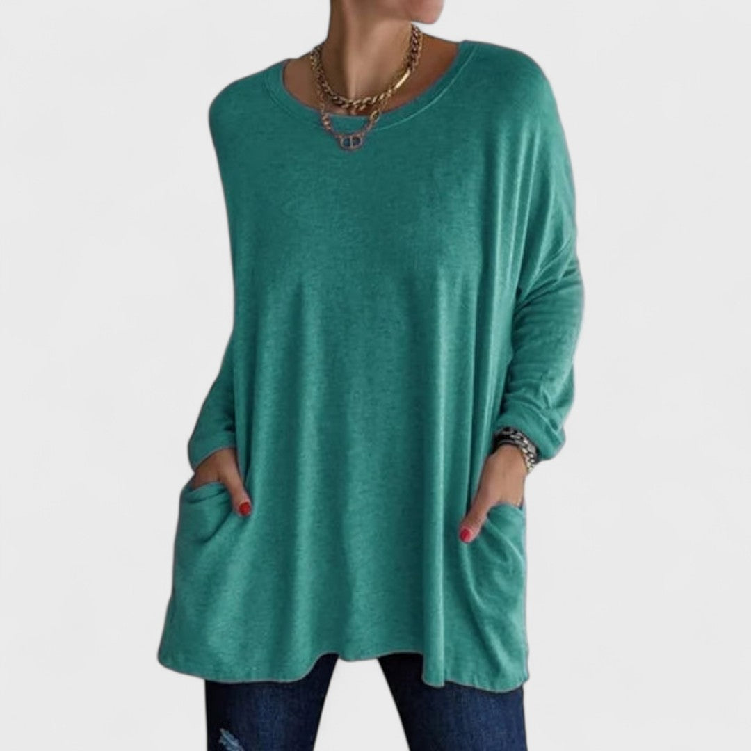 CLAIRE – RELAXED LONG-SLEEVE TOP