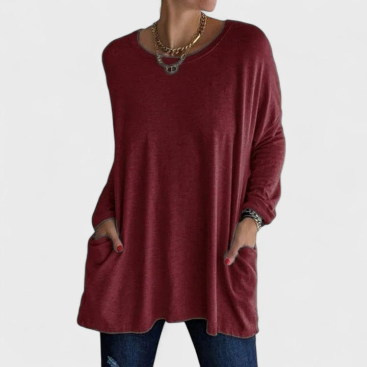 CLAIRE – RELAXED LONG-SLEEVE TOP
