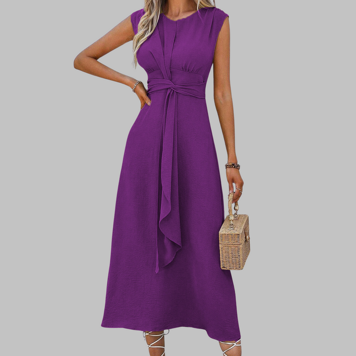 STELLA – TIE-WAIST MIDI DRESS