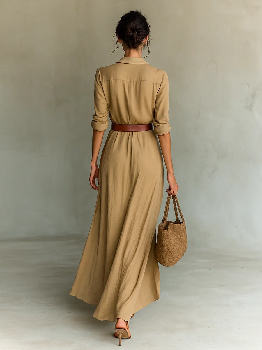 ELEANOR – BELTED MAXI DRESS