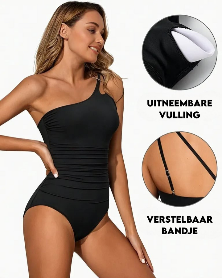 Margaret Flattering One-Shoulder Swimsuit