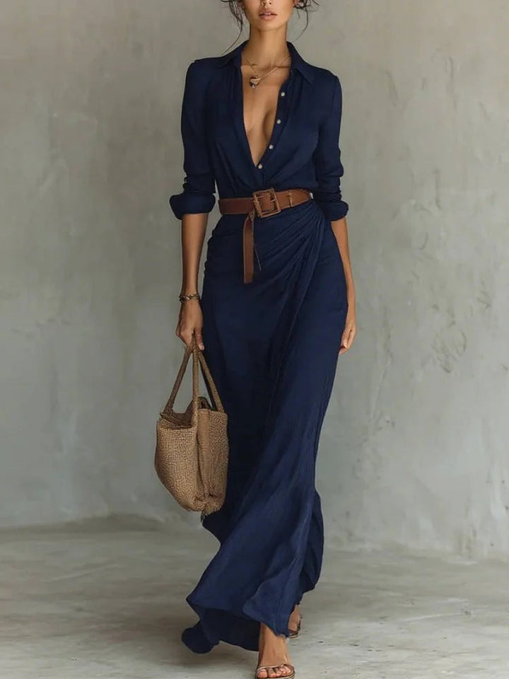 ELEANOR – BELTED MAXI DRESS