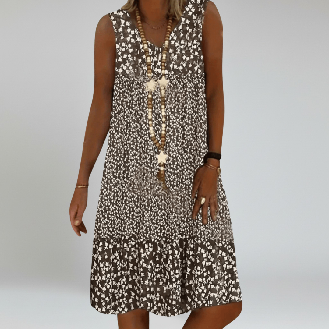 ROSIE – FLORAL TIERED MIDI DRESS