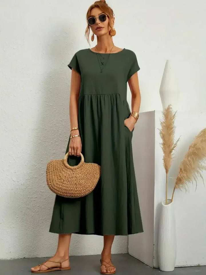 Thalia | Midi Dress with Pockets