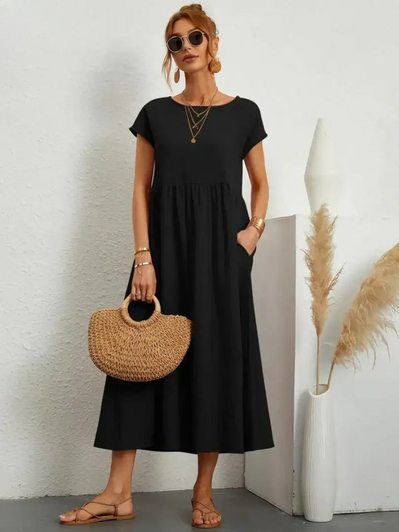Thalia | Midi Dress with Pockets