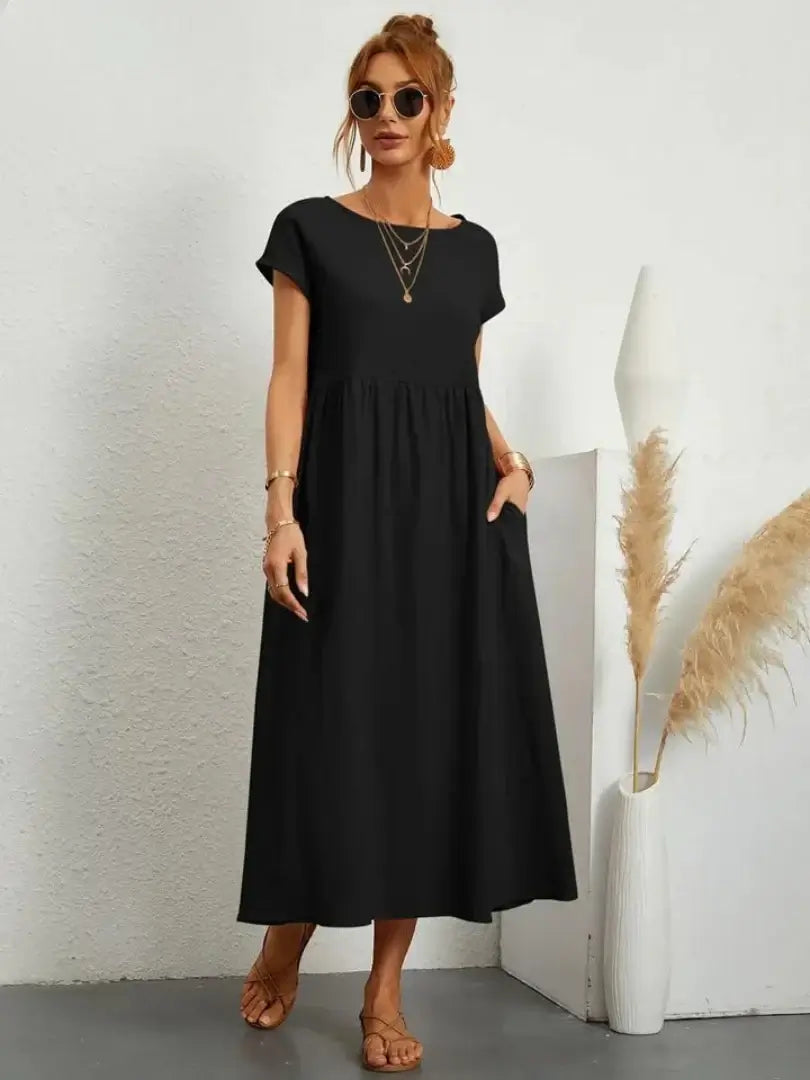 Thalia | Midi Dress with Pockets