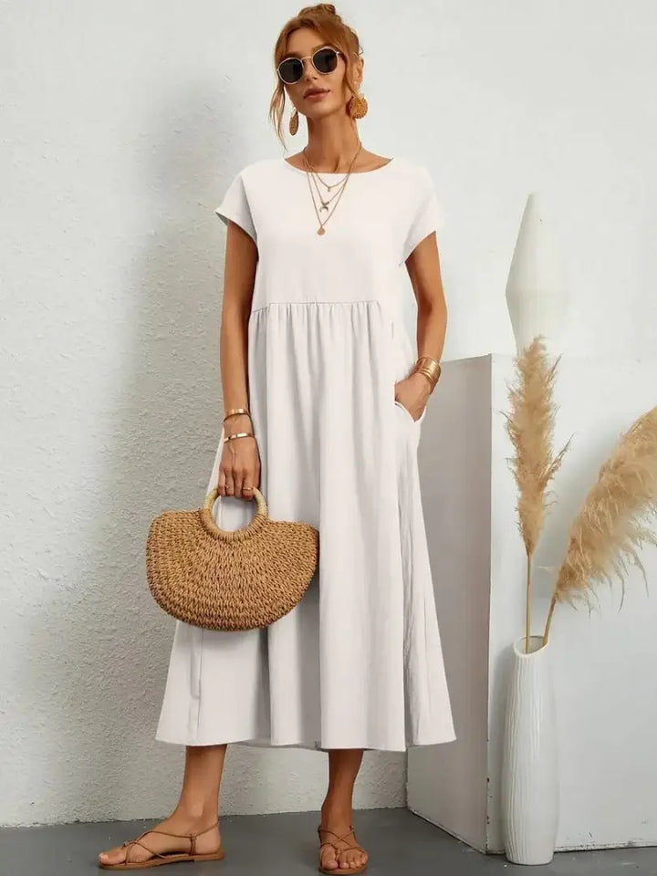 Thalia | Midi Dress with Pockets