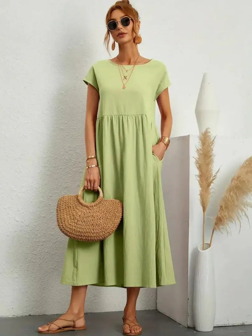 Thalia | Midi Dress with Pockets
