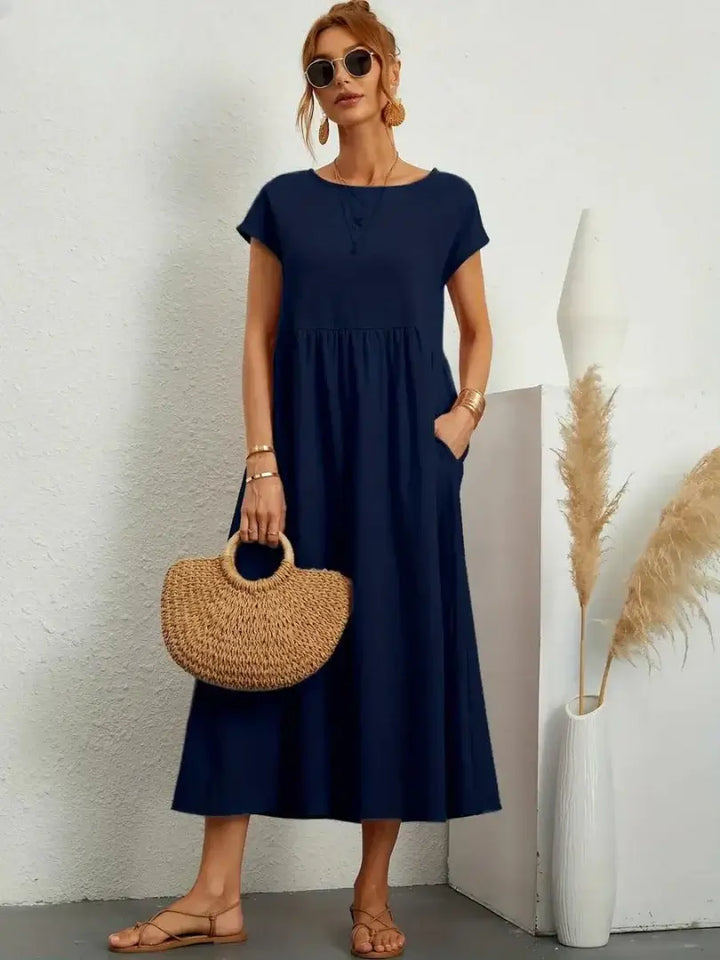 Thalia | Midi Dress with Pockets