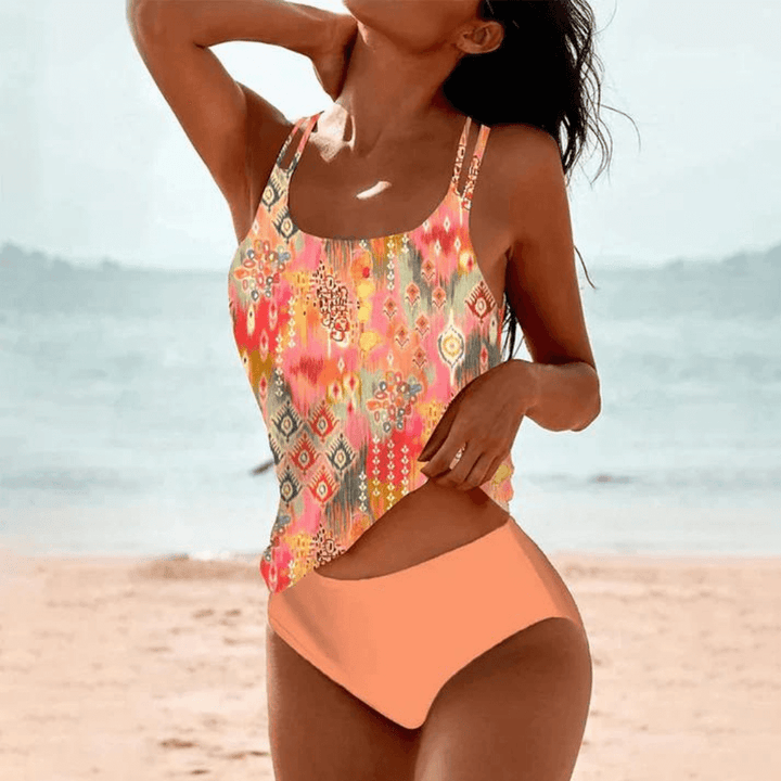 Charlotte — Elegant Printed Swimsuit