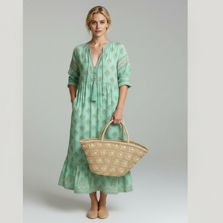 MIA – PATTERNED MAXI DRESS