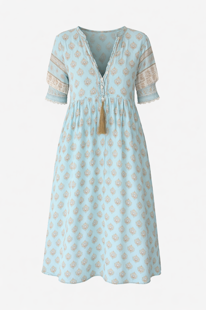 MIA – PATTERNED MAXI DRESS