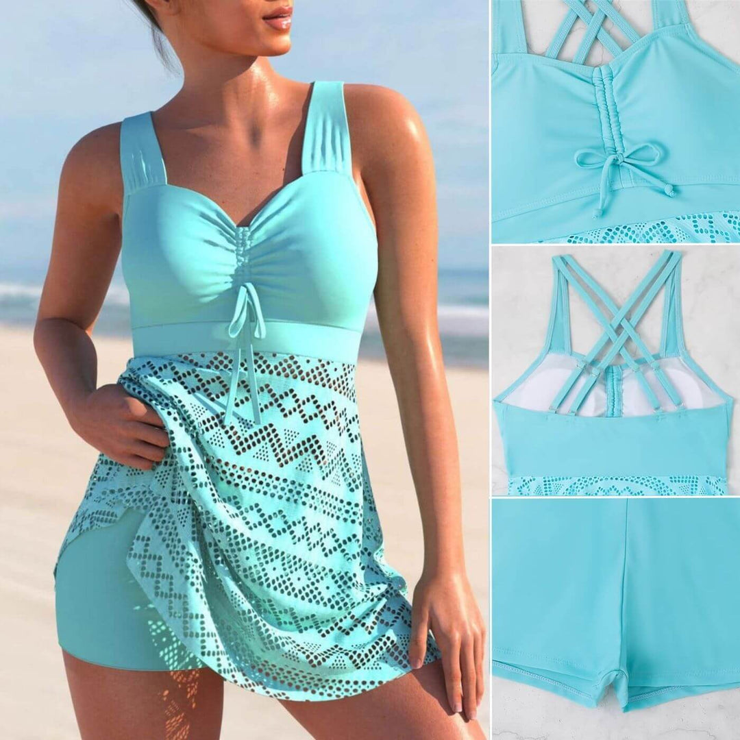 Beatrice — Ruched Tankini Swimsuit