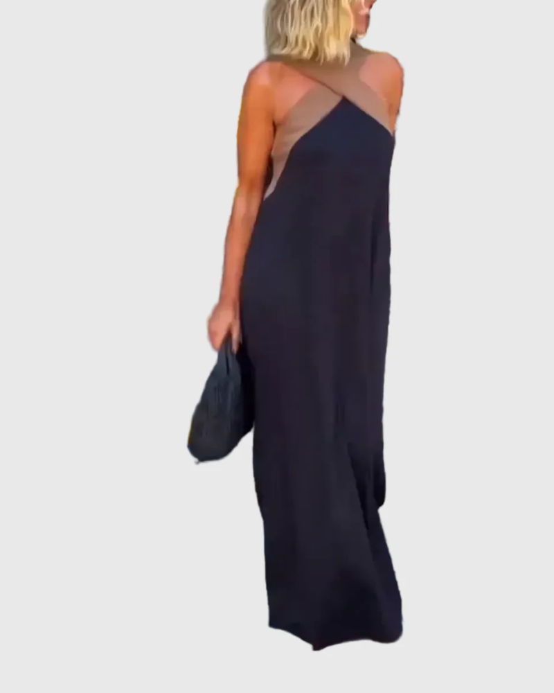 ELLA – CROSS-STRAP MAXI DRESS