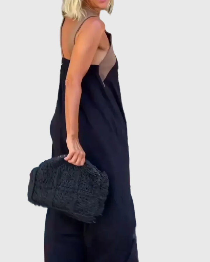 ELLA – CROSS-STRAP MAXI DRESS