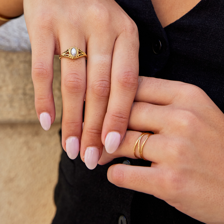 CELIA – GOLD INFINITY RING