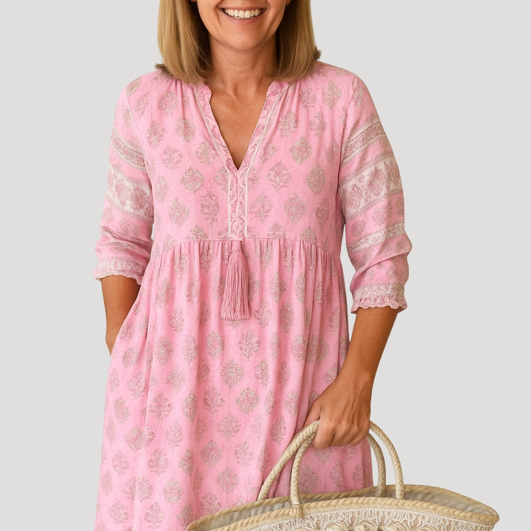 MIA – PATTERNED MAXI DRESS