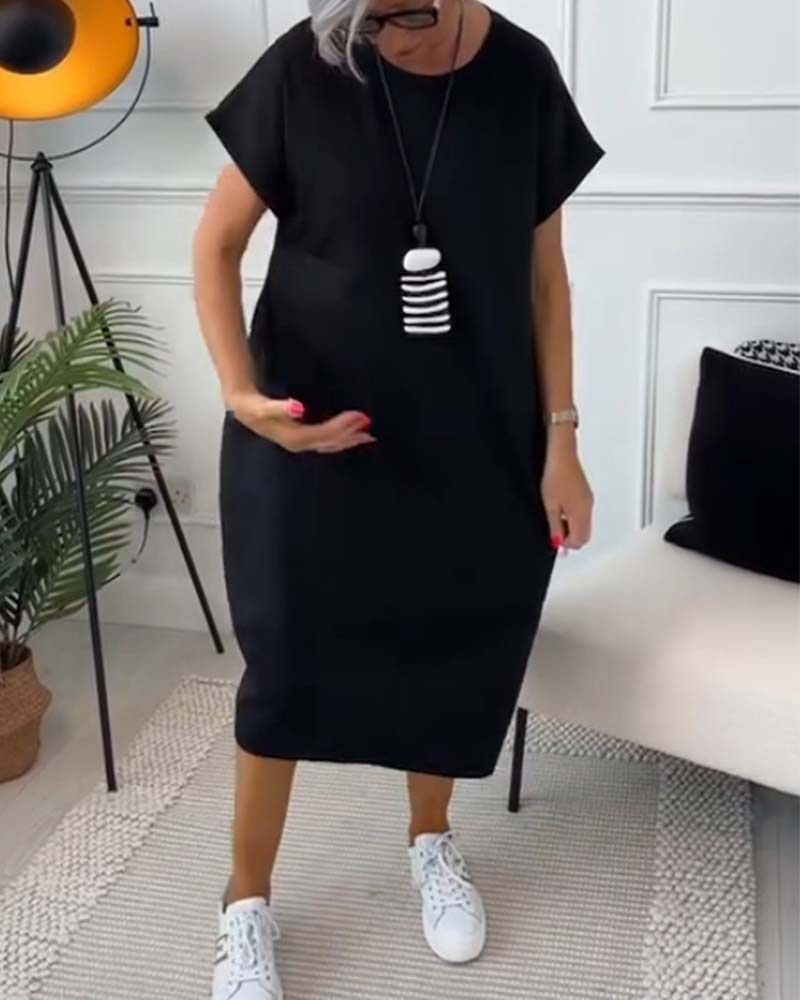 Nicola | Relaxed Pocket Midi Dress