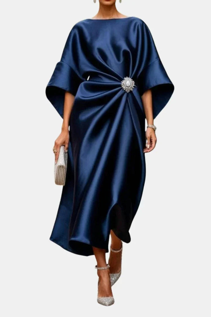 The Isadora Satin Maxi Dress
