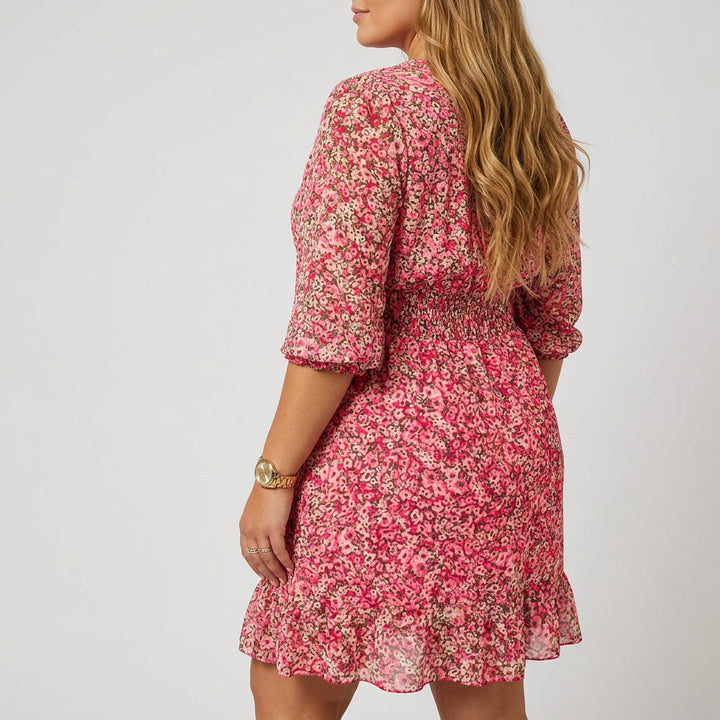 Elisa | Floral Puff Sleeve Dress