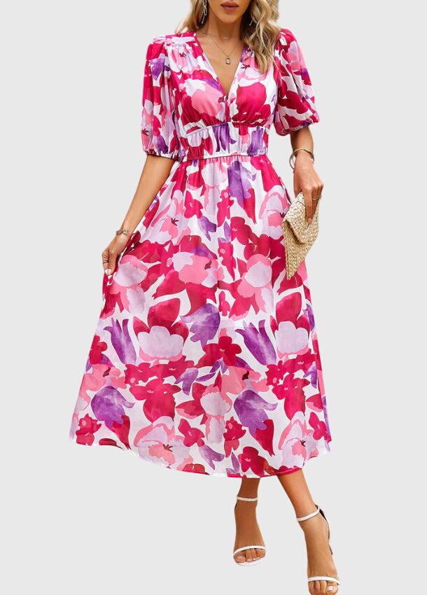 Navi | Flattering Floral Midi Dress