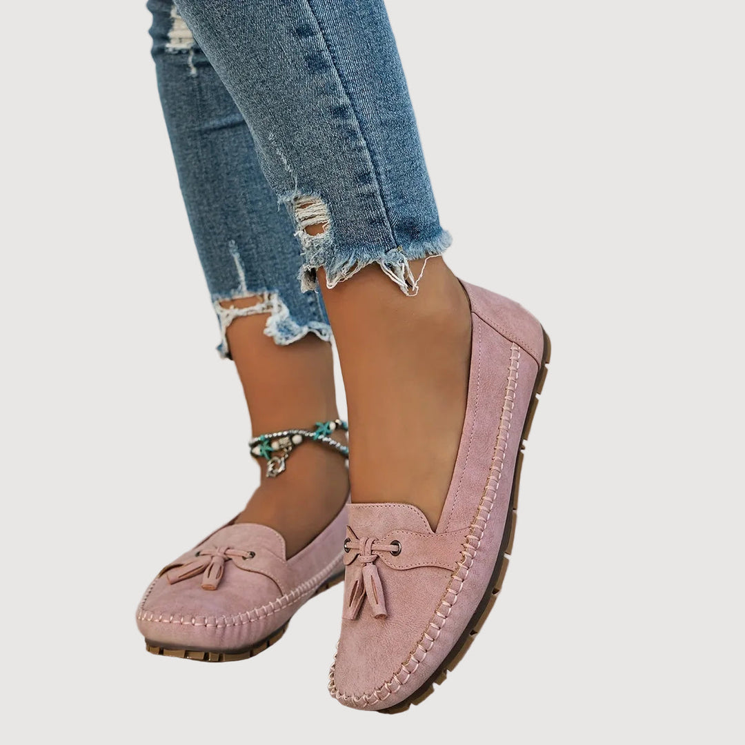 LENA – SUEDE TASSEL LOAFERS