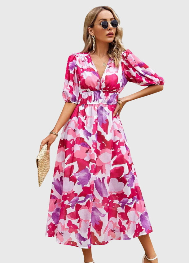 Navi | Flattering Floral Midi Dress