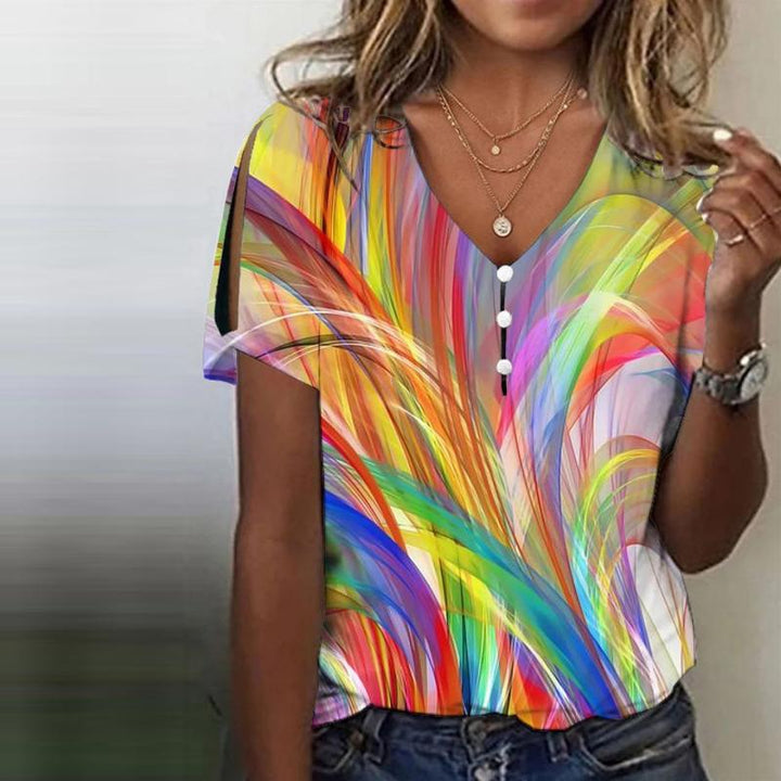 Barbara - Colourful Gradient Blouse