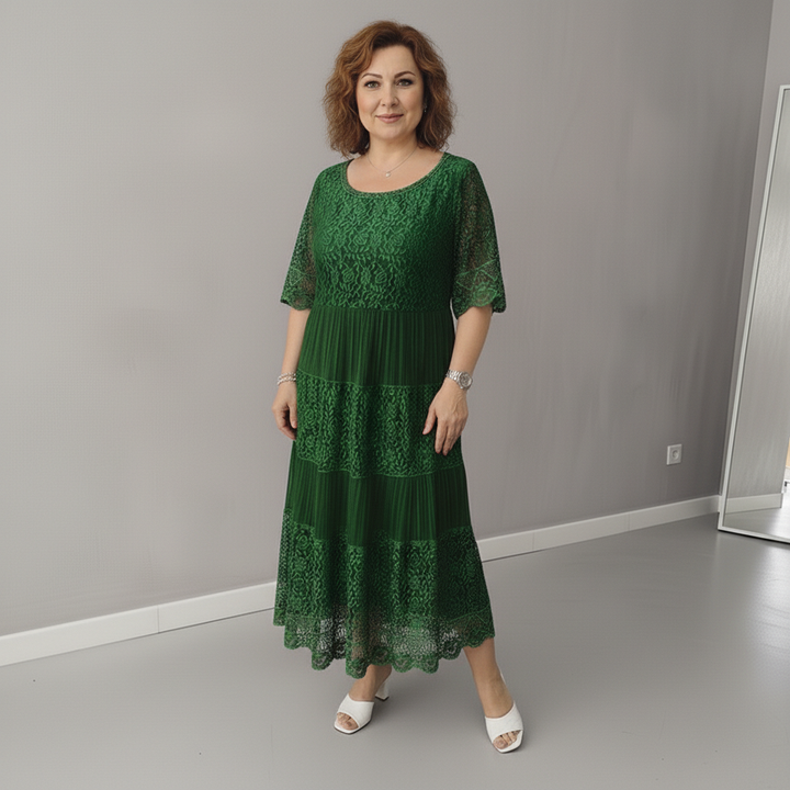 ARELIE – LACE MIDI DRESS