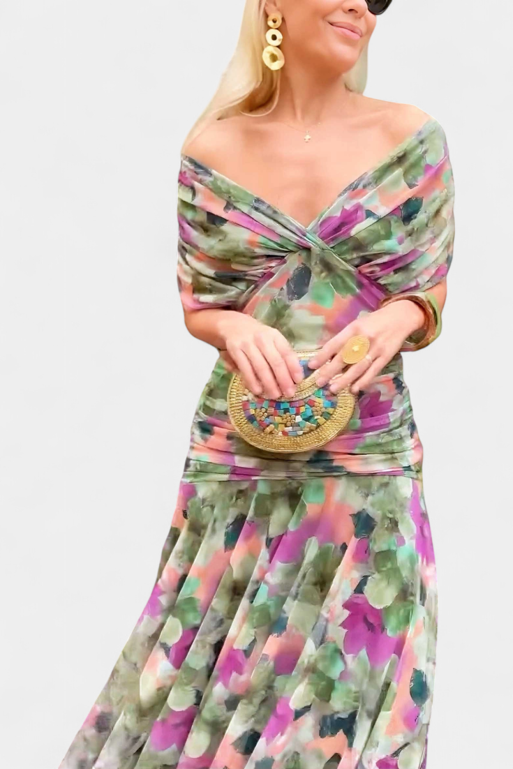 Carina | Airy Grace Floral Dress