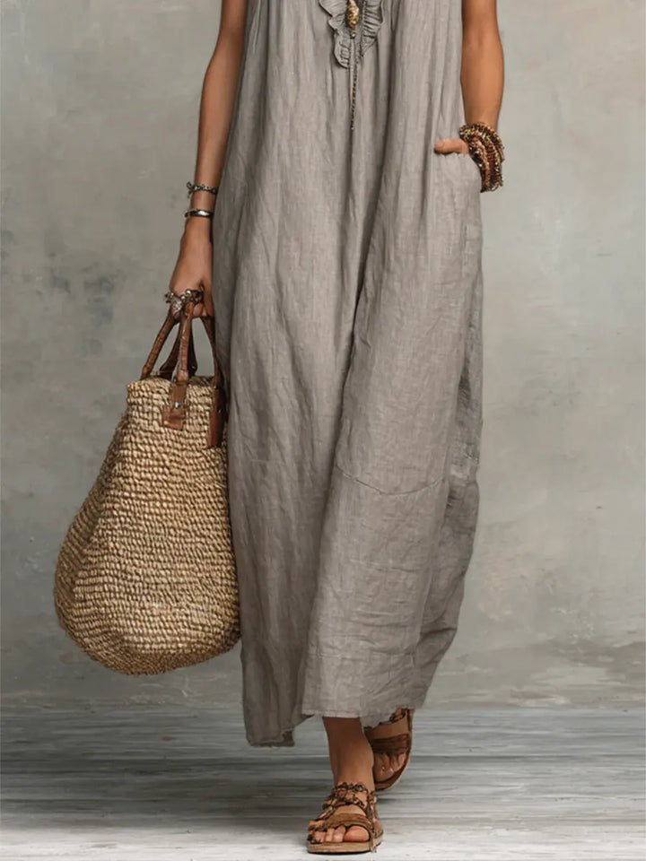Beatrice bohemian maxi dress – back view