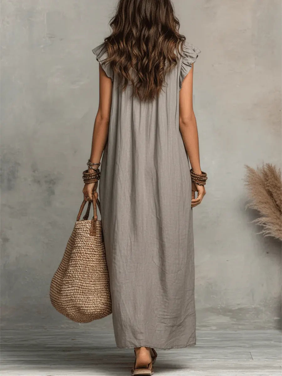 Beatrice bohemian maxi dress – side view